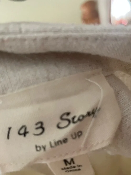 1.4.3. Story by Line Up Cream Linen Textured Jumpsuit- EUC - Picture 2 of 12